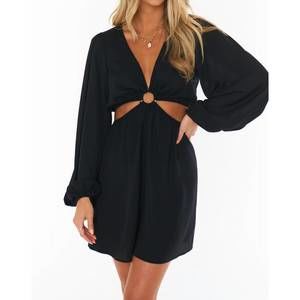 SHOW ME YOUR MUMU go out cut out mini dress black XS